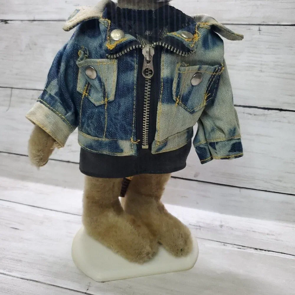 Vintage 1980's Pickford Bears Ltd ROXY PLUSH Brass Button Bears